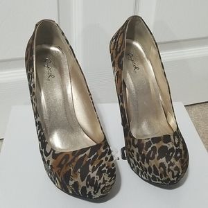 Leopard print heels